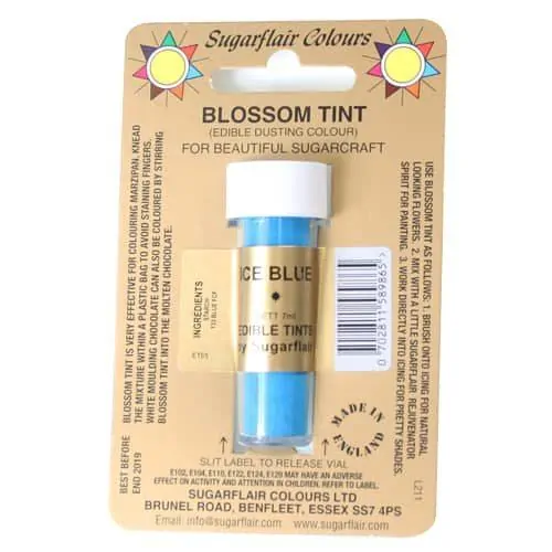 Sugarflair dusting colour ice blue, 7ml