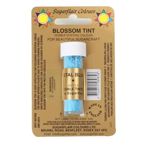 Sugarflair dusting colour petal blue, 7ml bij cake, bake & love 3 Sugarflair dusting colour petal blue, 7ml