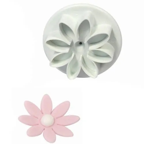 Pme daisy marguerite plunger cutter 35mm large bij cake, bake & love 4 Pme daisy marguerite plunger cutter 35mm large