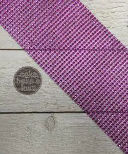Strassband fuchsia per meter