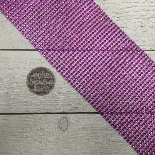 Strassband fuchsia per meter
