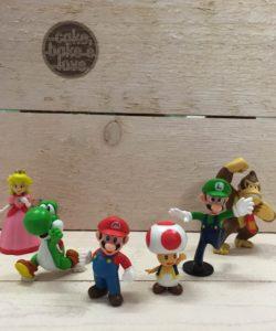 Plastic decoratieset Mario Bros set/6