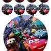 Cars 18 cm rond + 8 cupcakes