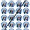 Eetbare cupcakeprint frozen cast 1 - 24 cupcake rondjes bij cake, bake & love 2 Frozen cast 24 cupcakes