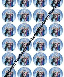 Frozen Cast 24 cupcakes