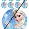 Eetbare taartprint frozen elsa 1 - 18 cm rond rond + 8 cupcake rondjes bij cake, bake & love 1 Frozen elsa 1 18 cm rond + 8 cupcakes