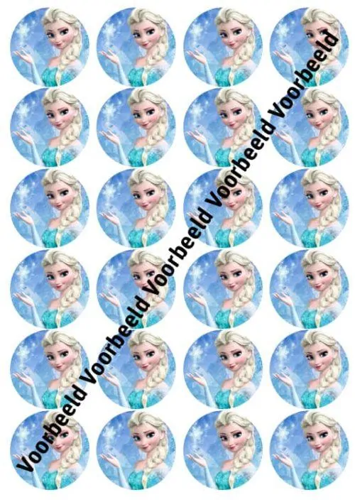 Frozen elsa 1 24 cupcakes