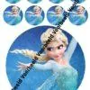 Frozen elsa 2 18 cm rond + 8 cupcakes