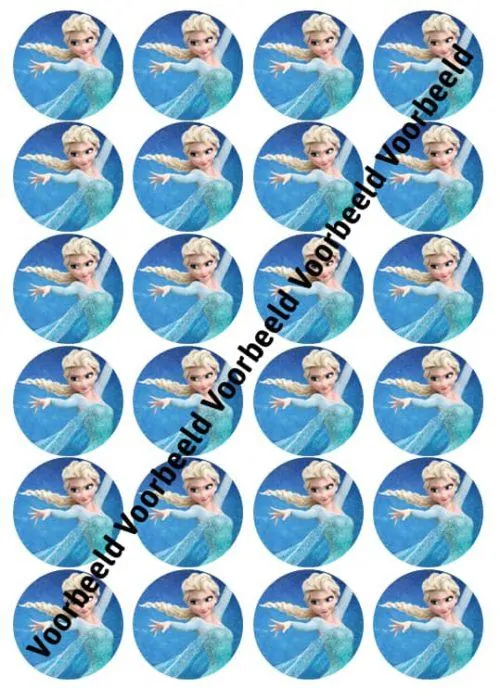 Frozen elsa 2 24 cupcakes