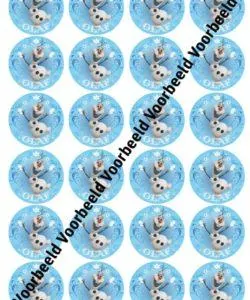 Frozen Olaf 24 cupcakes