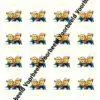 Eetbare cupcakeprint minions 1 - 24 cupcake rondjes bij cake, bake & love 1 Minions 1 24 cupcakes