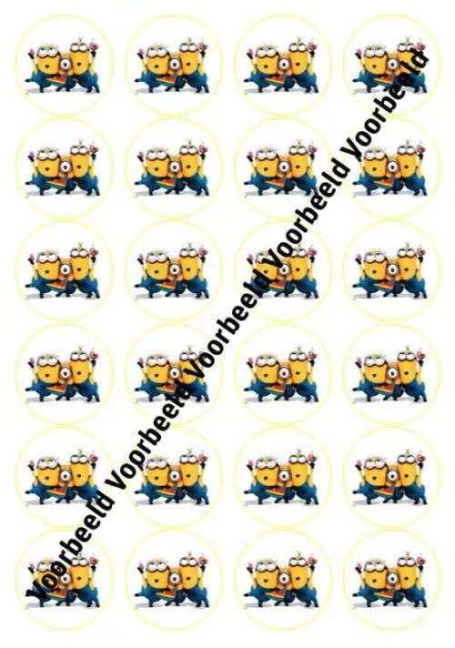 Minions 1 24 cupcakes