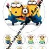 Eetbare taartprint minions 2 - 18 cm rond rond + 8 cupcake rondjes bij cake, bake & love 2 Minions 2 18 cm rond + 8 cupcakes