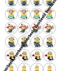 Minions 2 24 cupcakes