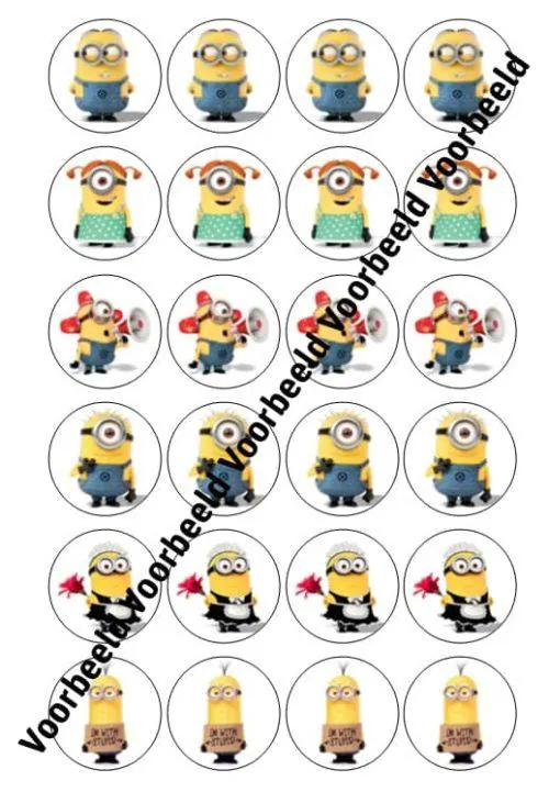 Minions 2 24 cupcakes