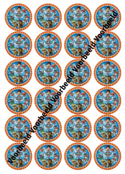 Pawpatrol 2 24 cupcakes