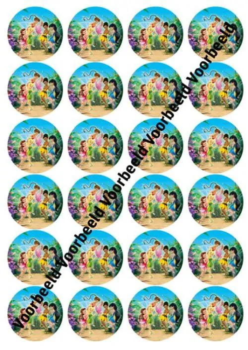 Tinkerbell 24 cupcakes