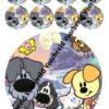 Woezel en pip film 18 cm rond + 8 cupcakes