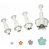 Pme flower blossom plunger cutter set/4