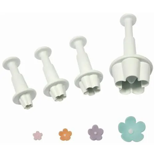 Pme flower blossom plunger cutter set/4