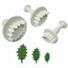 Pme holly leaf plunger cutter set/3 bij cake, bake & love 1 Pme holly leaf plunger cutter set/3