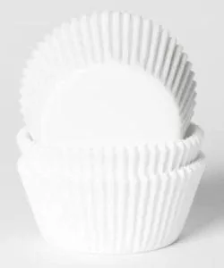 House of Marie Baking cups Wit pk/50