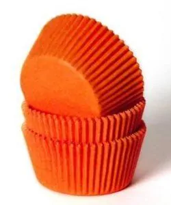 House of Marie Baking cups Oranje pk/50