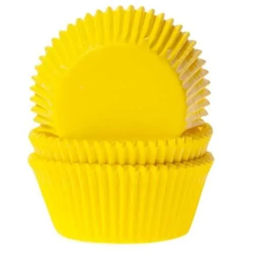 House of marie baking cups geel pk/50