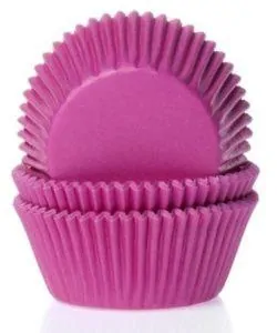 House of Marie Baking cups Fuchsia roze pk/50