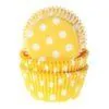House of marie baking cups stip geel pk/50 bij cake, bake & love 2 House of marie baking cups stip geel pk/50