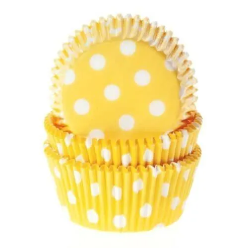 House of marie baking cups stip geel pk/50