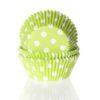 House of marie baking cups stip lime groen pk/50