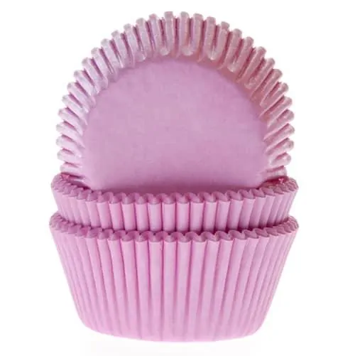 House of marie baking cups licht roze pk/50 bij cake, bake & love 3 House of marie baking cups licht roze pk/50