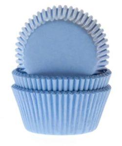 House of Marie Mini Baking cups Sky Blue pk/60