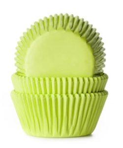 House of Marie Baking cups Lime Groen pk/50