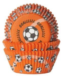 House of Marie Baking cups Voetbal Oranje pk/50