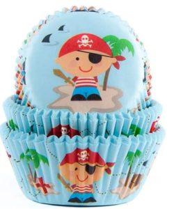 House of Marie Baking cups Pirate pk/50