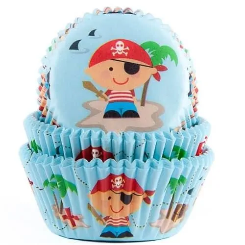 House of marie baking cups pirate pk/50 bij cake, bake & love 3 House of marie baking cups pirate pk/50