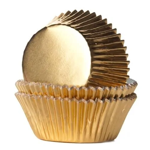 House of marie baking cups folie goud pk/24 bij cake, bake & love 3 House of marie baking cups folie goud pk/24