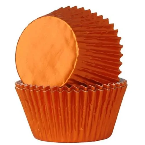 House of marie baking cups folie oranje pk/24 bij cake, bake & love 3 House of marie baking cups folie oranje pk/24