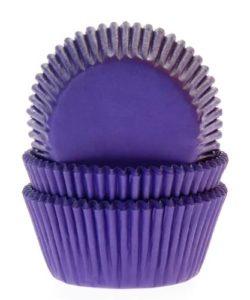 House of Marie Baking Cups Paars/Violet pk/50