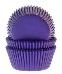 House of Marie Baking Cups Paars/Violet pk/50