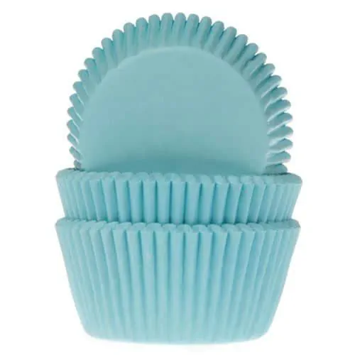 House of marie baking cups turquoise pk/50
