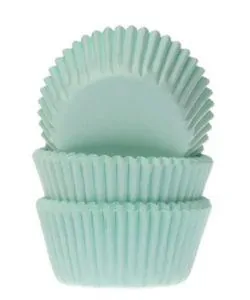 House of Marie Mini Baking Cups Mint pk/60