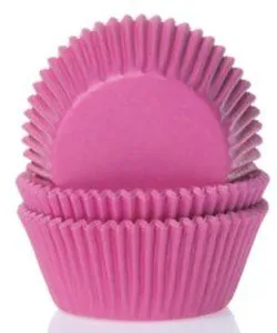House of Marie Mini Baking Cups Fuchsia pk/60