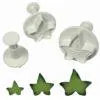 Pme ivy leaf plunger cutter set/3 bij cake, bake & love 2 Pme ivy leaf plunger cutter set/3