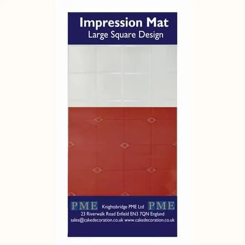 Pme impression mat square large bij cake, bake & love 3 Pme impression mat square large