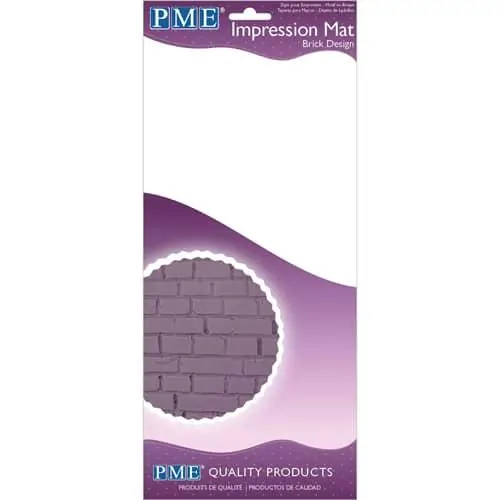 Pme impression mat brick bij cake, bake & love 2 Pme impression mat brick