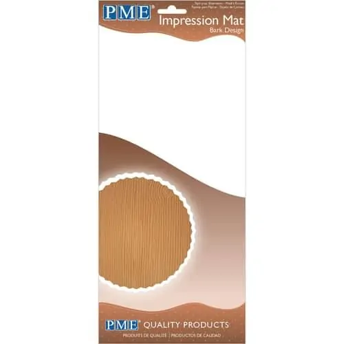 Pme impression mat bark bij cake, bake & love 2 Pme impression mat bark