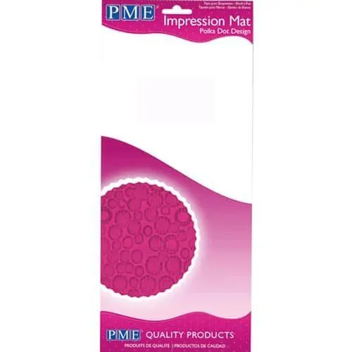 Pme impression mat polka dot